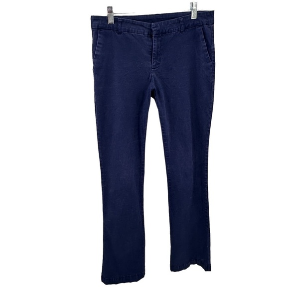 Kut from the Kloth Women Dress Casual Pants Straight Leg Blue Slash Pockets Sz 6 - Picture 1 of 10